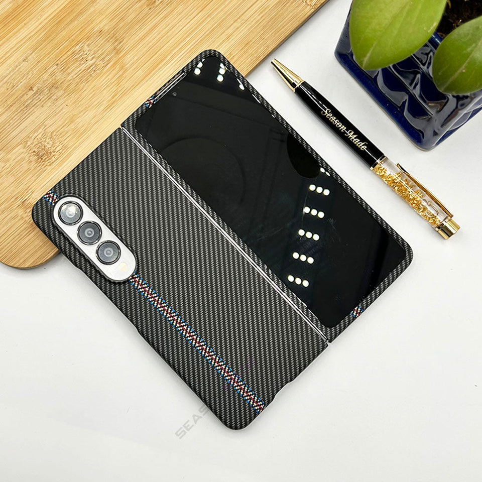 Samsung Galaxy Z Fold 3 Original Carbon Fibre Pattern Slim Case Cover