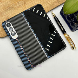 Samsung Galaxy Z Fold 4 Original Carbon Fibre Pattern Slim Case Cover