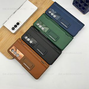 Samsung Galazy Z Fold 4 Fall Proof Cover Case With Kick Stand