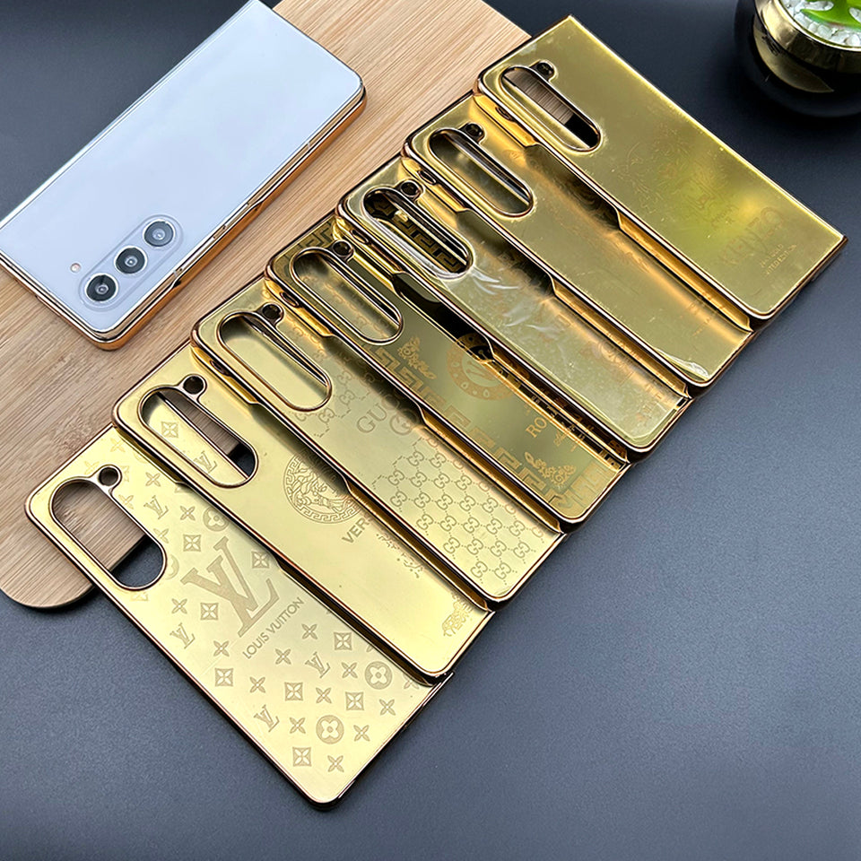 Samsung Galaxy Z Fold 5 Exclusive Handcrafted Gold Plated Case Cover
