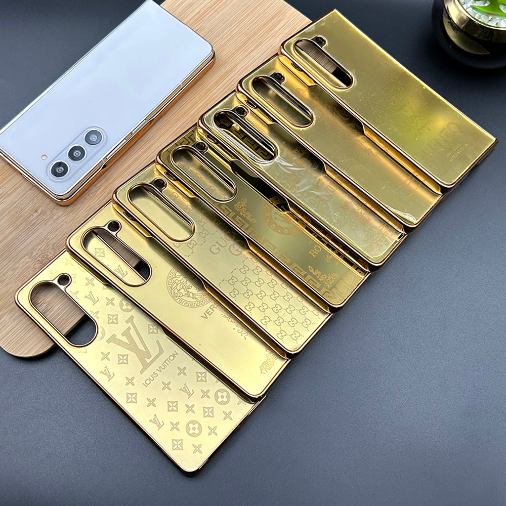 Samsung Galaxy Z Fold 5 Exclusive Handcrafted Gold Plated Case Cover