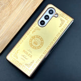 Samsung Galaxy Z Fold 5 Exclusive Handcrafted Gold Plated Case Cover