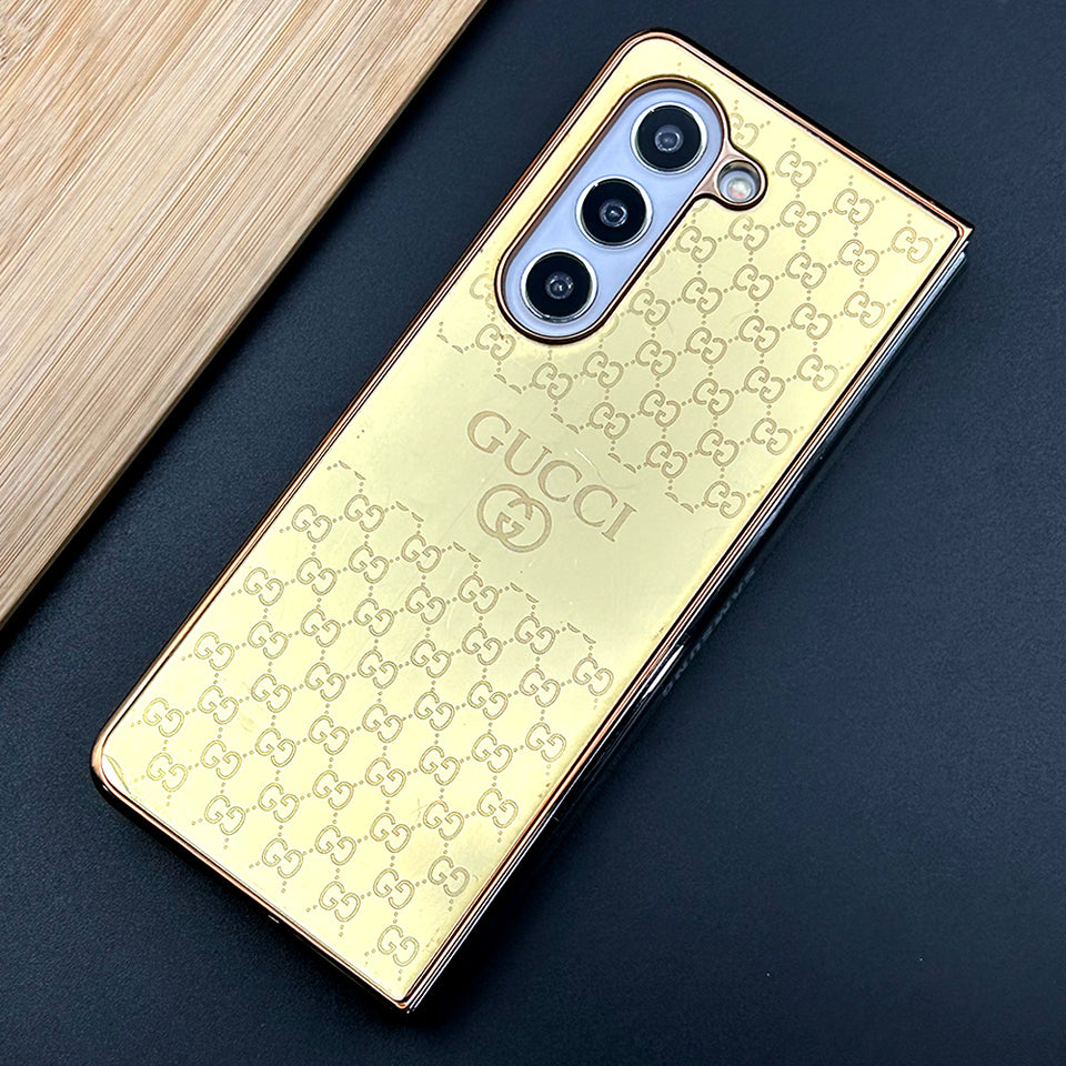 Samsung Galaxy Z Fold 5 Exclusive Handcrafted Gold Plated Case Cover