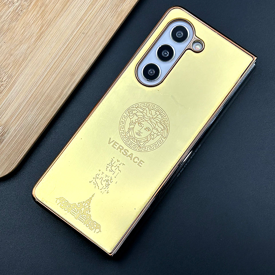 Samsung Galaxy Z Fold 5 Exclusive Handcrafted Gold Plated Case Cover