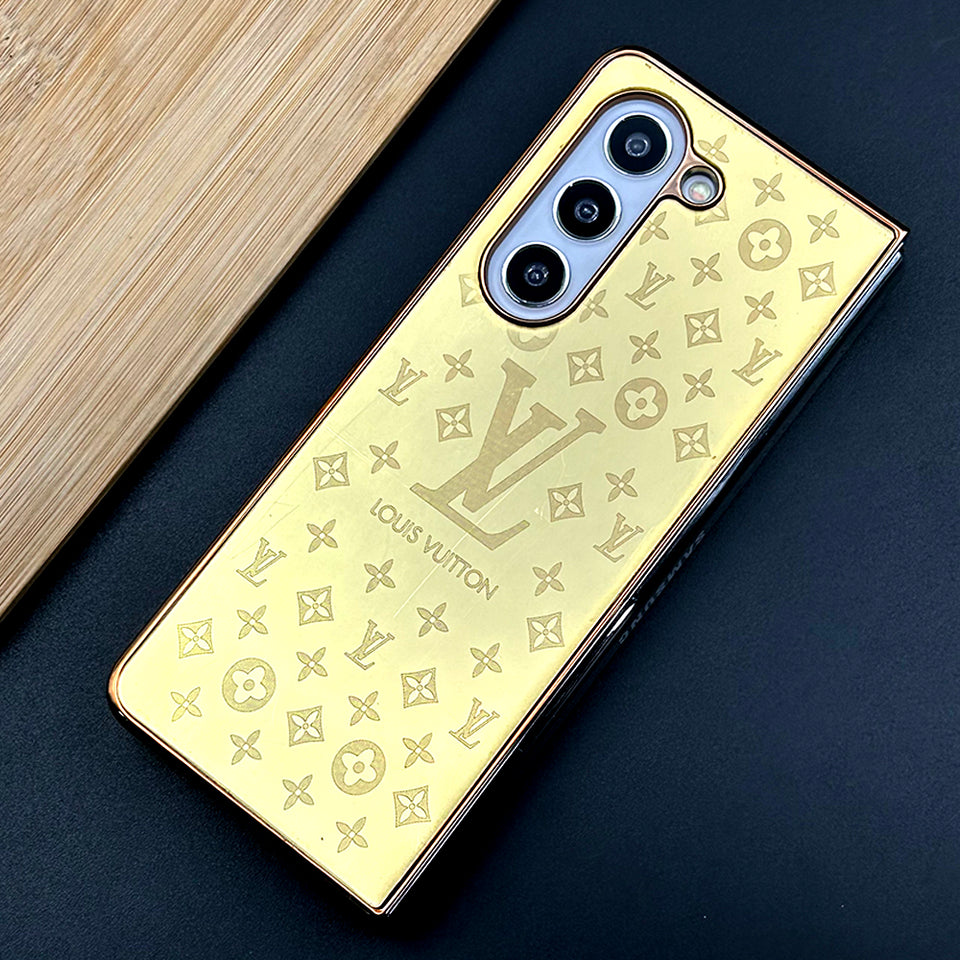 Samsung Galaxy Z Fold 5 Exclusive Handcrafted Gold Plated Case Cover