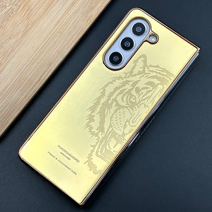 Samsung Galaxy Z Fold 5 Exclusive Handcrafted Gold Plated Case Cover
