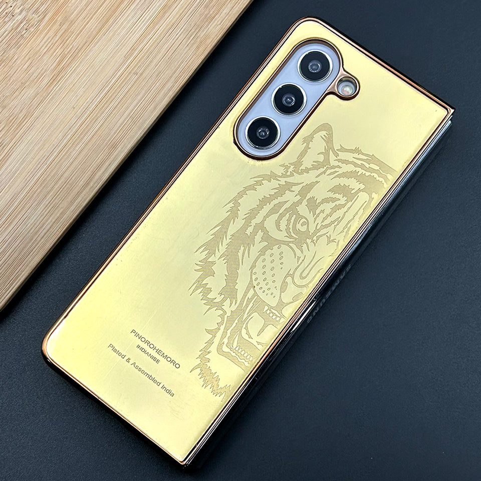 Samsung Galaxy Z Fold 5 Exclusive Handcrafted Gold Plated Case Cover
