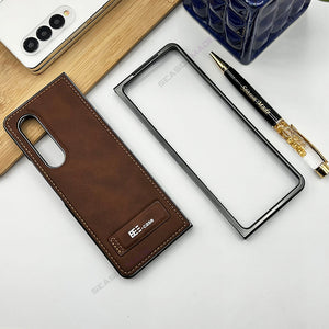 Samsung Galaxy Z Fold 4 Leather Fall Proof Case Cover Clearance Sale