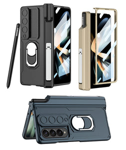 Samsung Galaxy Z Fold 4 With Pen Holder Magnetic Hinge Case Cover Clearance Sale
