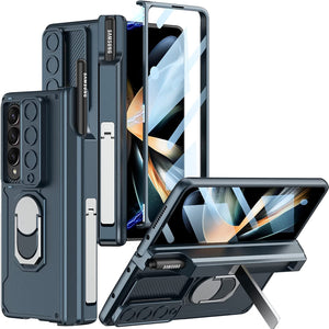 Samsung Galaxy Z Fold 4 With Pen Holder Magnetic Hinge Case Cover Clearance Sale