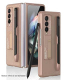 Samsung Galaxy Z Fold 3 Case With S Pen Slot Leather Pocket Clearance Sale