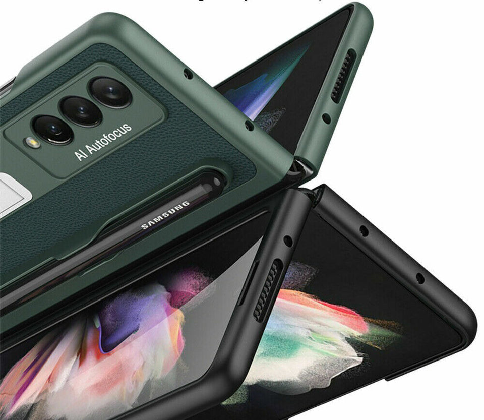 Samsung Galaxy Z Fold 3 Case With S Pen Leather Pocket