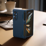 Samsung Galaxy Z Fold 5 Nillkin Frost Shield With S Pen Slot And Stand Case Cover Blue Clearance Sale