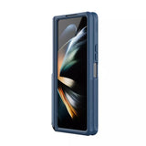 Samsung Galaxy Z Fold 5 Nillkin Frost Shield With S Pen Slot And Stand Case Cover Blue