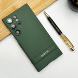 Samsung Galaxy S23 Ultra Matte Finish Camera Protection Kickstand Case Cover