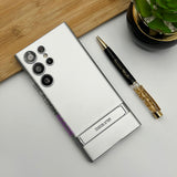 Samsung Galaxy S23 Ultra Matte Finish Camera Protection Kickstand Case Cover