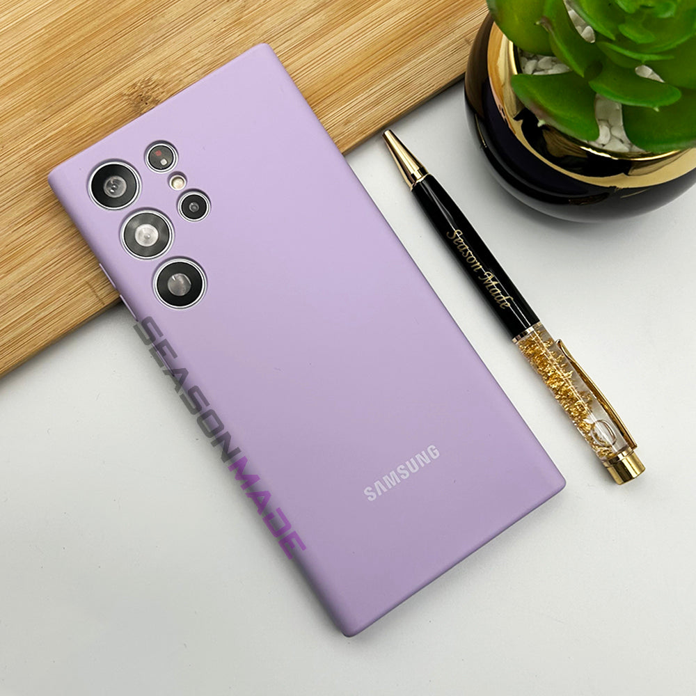 Samsung Galaxy S23 Ultra Liquid Silicone Case Cover Lavender