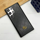 Samsung Galaxy S22 Ultra Luxury GG Fashion Leather Brand Case Cover