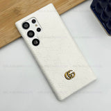 Samsung Galaxy S22 Ultra Luxury GG Fashion Leather Brand Case Cover