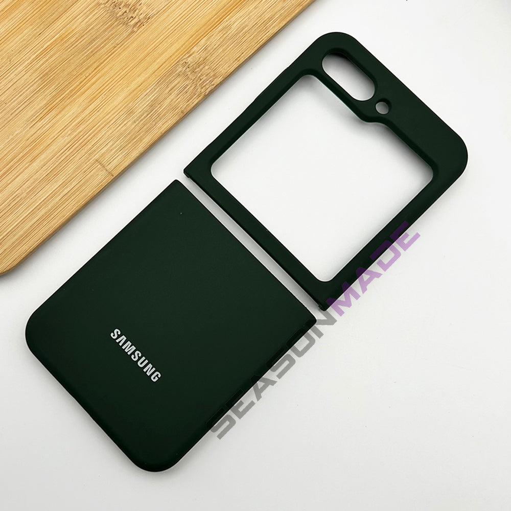 Samsung Galaxy Z Flip 5 Silk Feel Silicone Case Cover Green