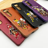 Samsung Galaxy Z Fold 5 Santabarbara Polo Jockey Leather Stitched Case