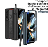 Samsung Galaxy Z Fold 3 Kicktand Wristband Case Pen Holder & Front Screen Guard