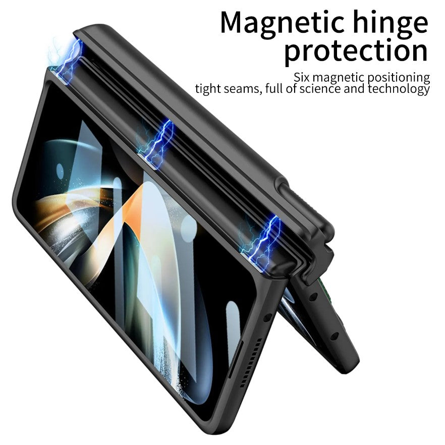 Samsung Galaxy Z Fold 3 Kicktand Wristband Case Pen Holder & Front Screen Guard