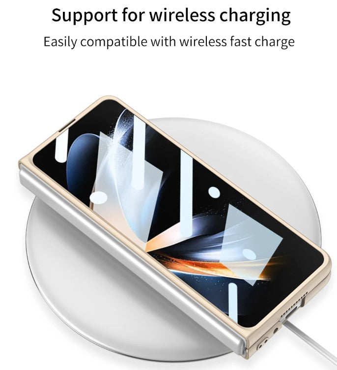 Samsung Galaxy Z Fold 4 Ultra Thin Magsafe Wireless Charging Matte And Glass Case