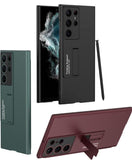 Samsung Galaxy S22 Ultra Frost Kickstand Camera Protection Case Cover