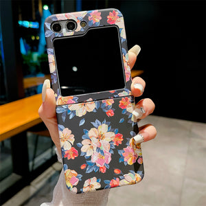 Samsung Galaxy Z Flip 5 Ultra Thin Floral Hard Shell Case Cover