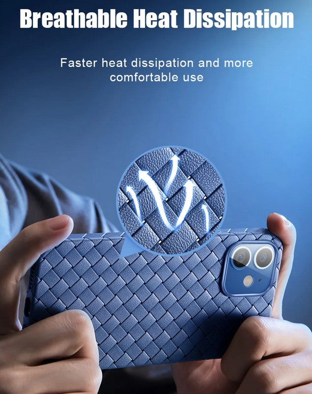 iPhone Luxury Weave Pattern Ultra Thin Light Weight Matte Case