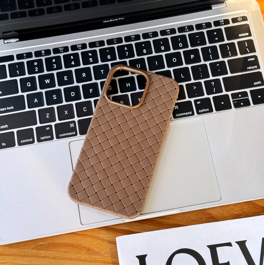 iPhone Luxury Weave Pattern Ultra Thin Light Weight Matte Case