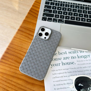 iPhone Luxury Weave Pattern Ultra Thin Light Weight Matte Case