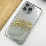 iPhone 15 Series TPU Marble Glitter Shimmer Case Cover