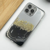 iPhone 15 Series TPU Marble Glitter Shimmer Case Cover