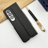 Samsung Galaxy Z Fold 4 Silk Hard Shell Strap Holder Case