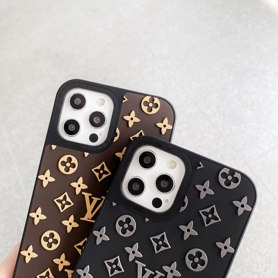 Supreme And Black Louis Vuitton iPhone 13 Pro Max Impact Case