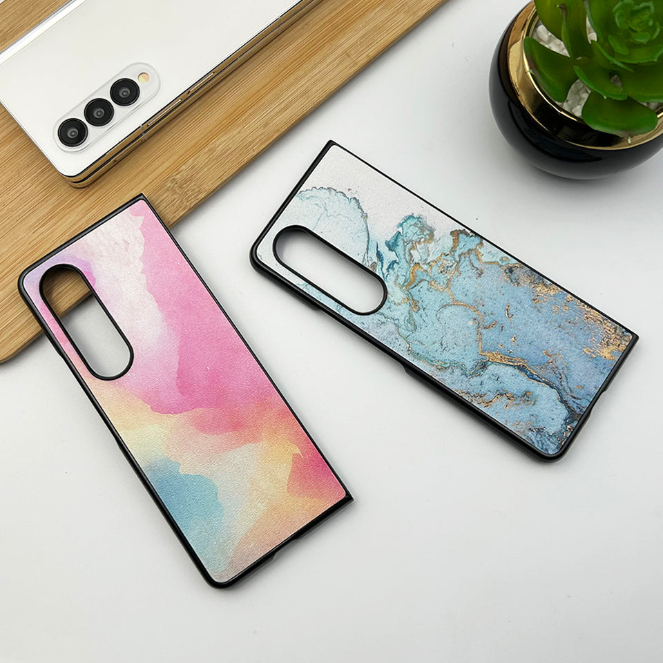 Samsung Galaxy Z Fold 4 Water Marble Printed Designer Case Cover