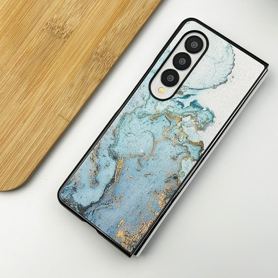 Samsung Galaxy Z Fold 4 Water Marble Printed Designer Case Cover