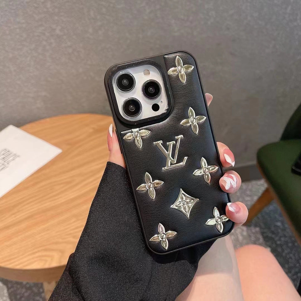 Louis Vuitton Black Puffy iPhone Case