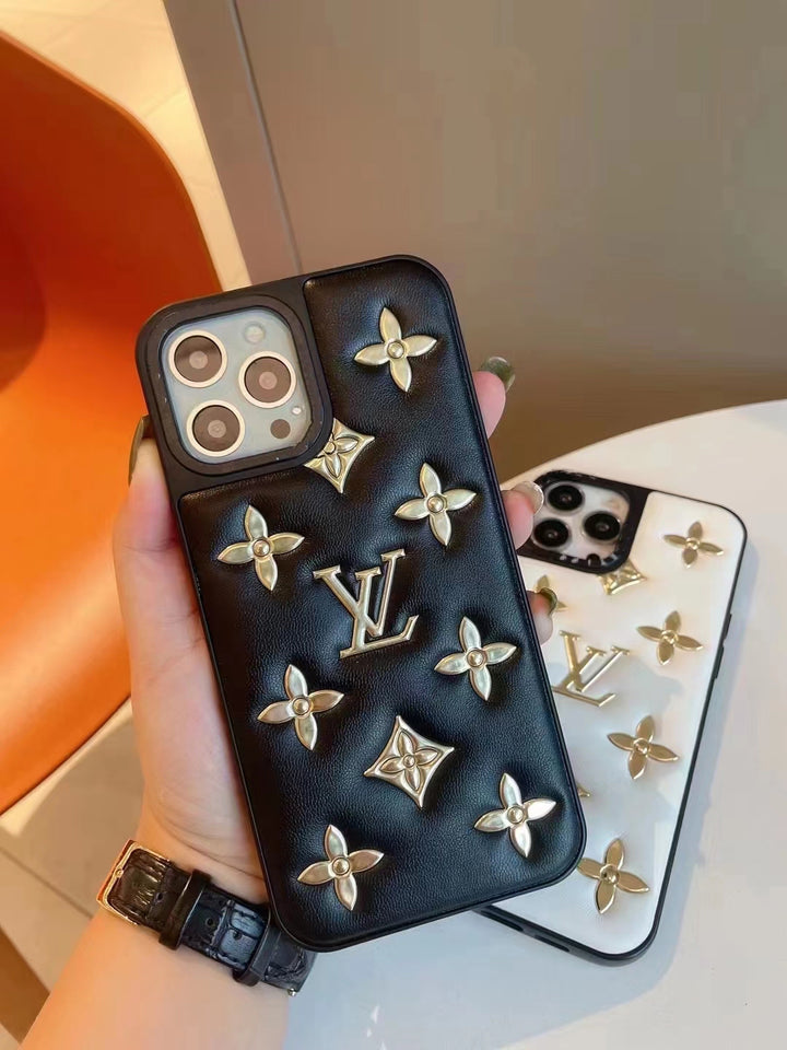 iPhone Luxury Brand Puffer Leather Phone Case Cover – Season Made