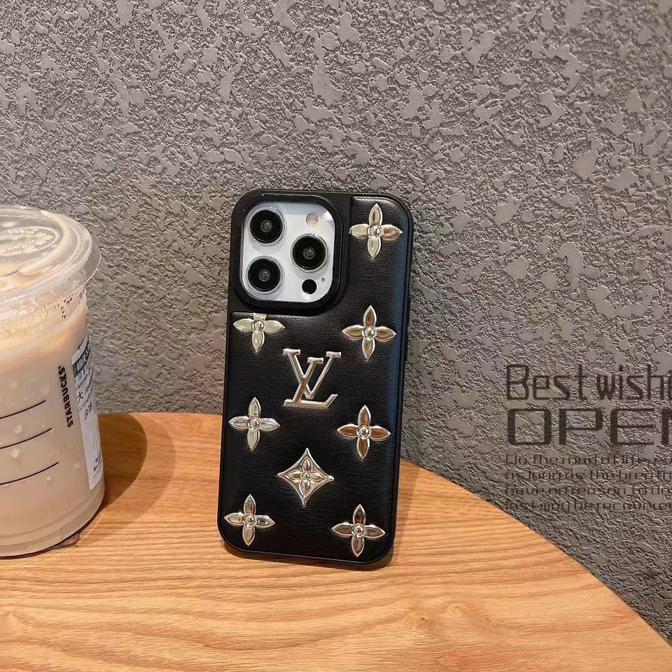 Louis Vuitton Black Puffy iPhone Case