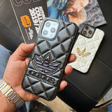 iPhone 14 Series Luxury Sport Brand Puffer Leather Case Cover Clearance