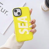 iPhone Neon Sea Silicone Case Cover