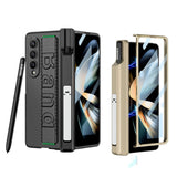 Samsung Galaxy Z Fold 3 Kicktand Wristband Case Pen Holder & Front Screen Guard
