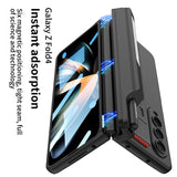 Samsung Galaxy Z Fold 3 Kicktand Wristband Case Pen Holder & Front Screen Guard