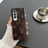 Samsung Galaxy Z Fold 4 Luxury Leather Cardholder Case Cover