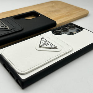 Samsung Galaxy S24 Ultra Luxury Brand Card Holder Leather Cover