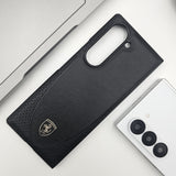 Carbon Fibre Smooth Feel Case with Front Screen Protector For Samsung Galaxy Z Fold 6 | Lightweight | Luxury Look