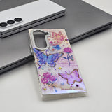 Samsung Galaxy Fold 6 3D Butterfly Painting Shimmer Case